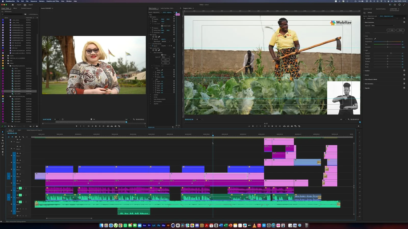 Produção Audiovisual para Mobilize Moçambique #2: frame
