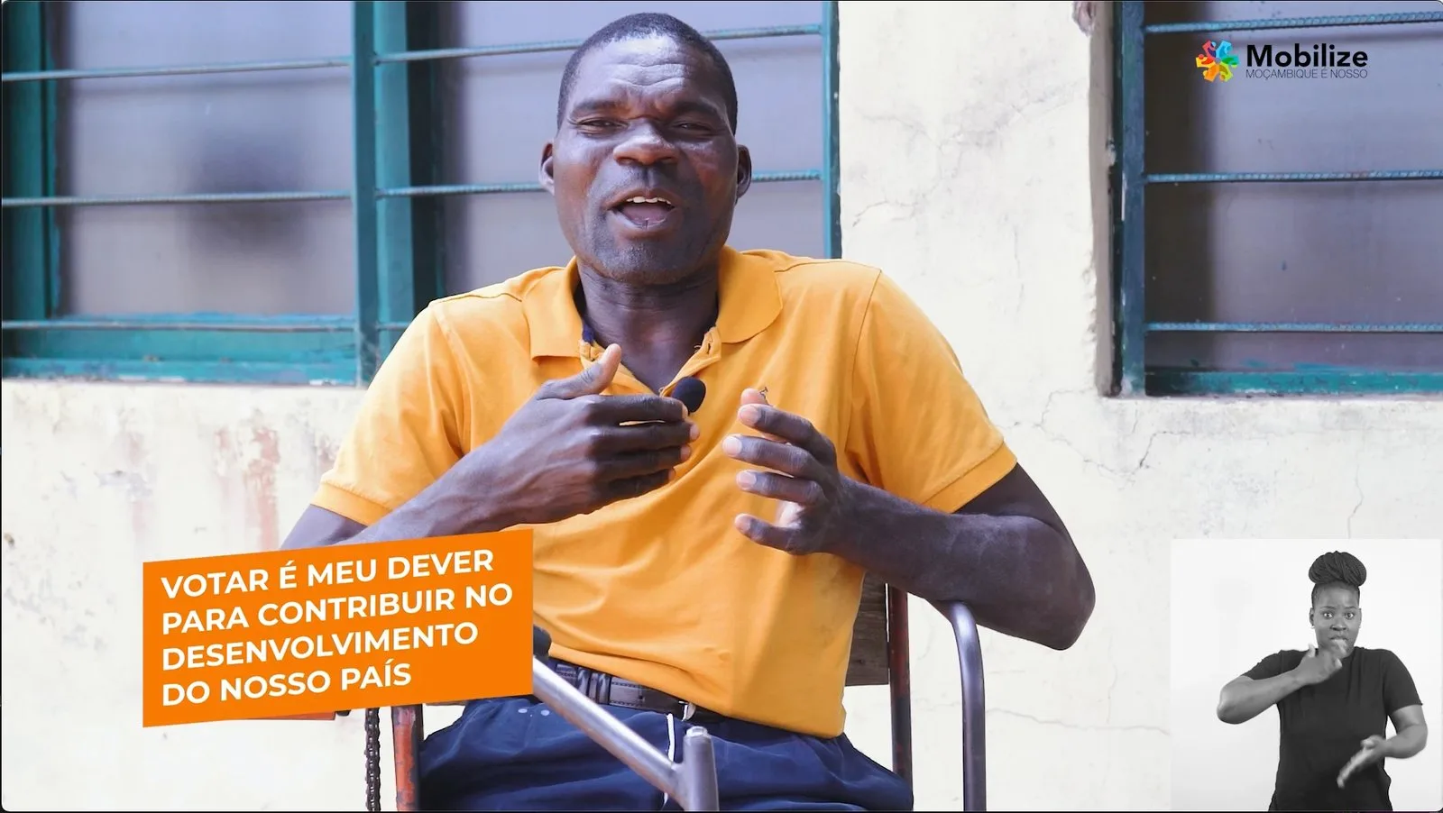Produção Audiovisual para Mobilize Moçambique #2: frame