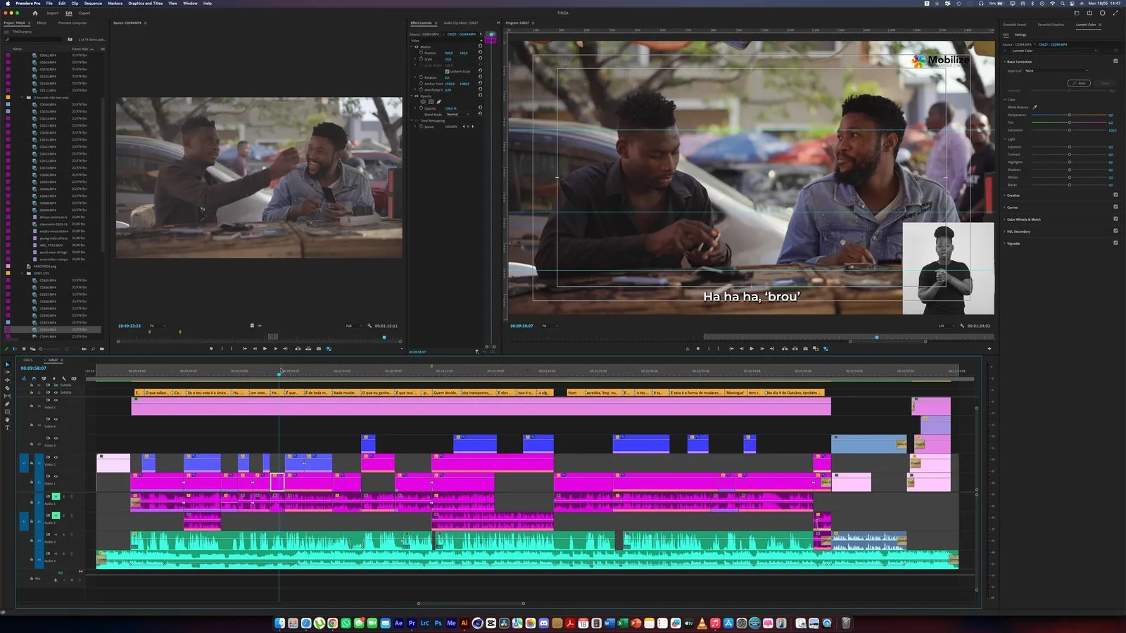 Produção Audiovisual para Mobilize Moçambique #3: frame